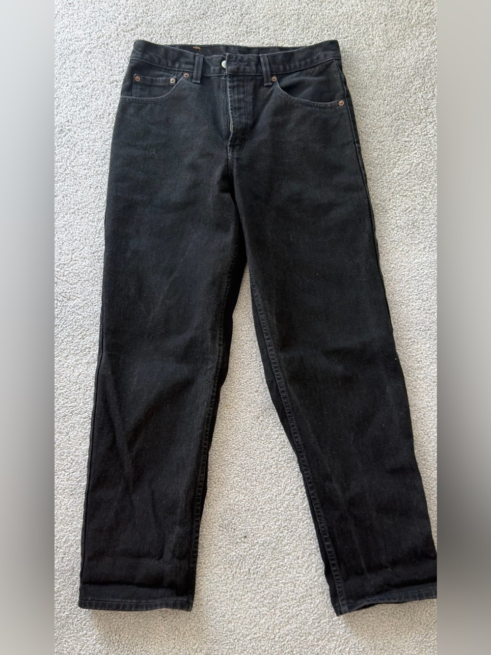 Levi's Black Straight Jeans